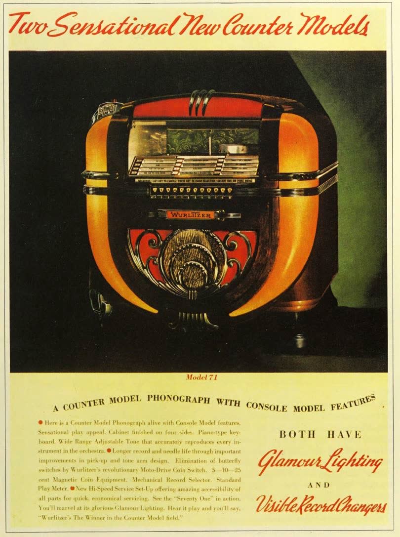 Model 71 and model 41 advertisement